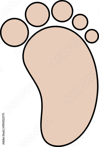 단순 심플 아이콘 발바닥