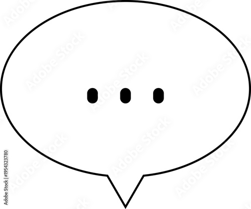 단순 감정 아이콘 말풍선 모양