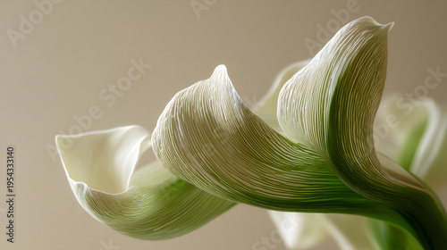 Elegant Abstract Flower Macro Soft Light Botanical Background
