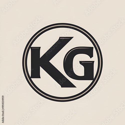 kg letter logo