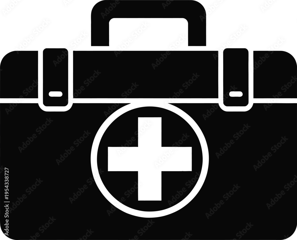 Obraz premium Medical first aid kit icon