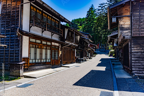 長野県　奈良井宿・古い町並み