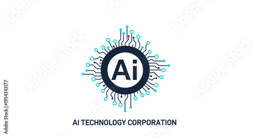Artificial Intelligence Network Concept with Digital Circuitry