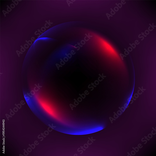 Abstract background with colorful sphere gradient