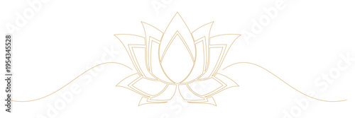 line art lotus illustration background for vesak day