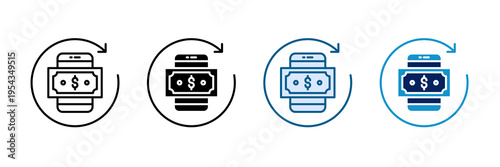 Embedded Payroll Icon Set Multiple Style Collection