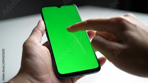 Using smartphone with green screen for technology applications