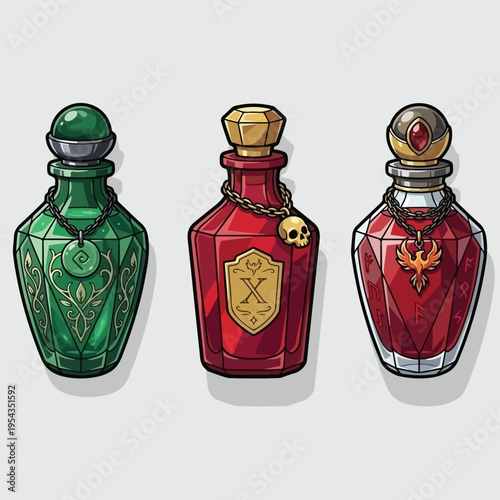 Fantasy Potion Bottles Collection