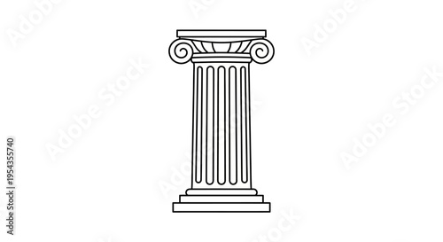 Detailed illustration of a column capital.