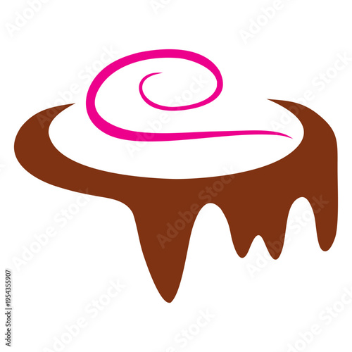 cup cake logo icon vector design