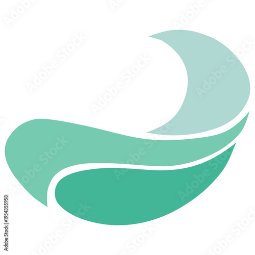 wave logo icon vector design

