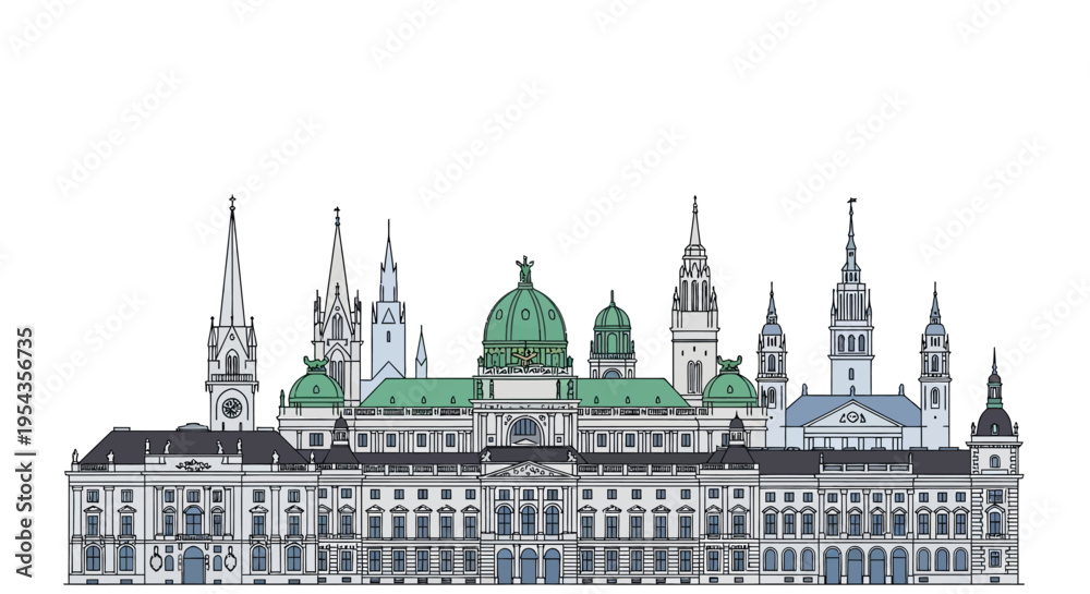 Fototapeta premium Historic Building Architecture City Hall.