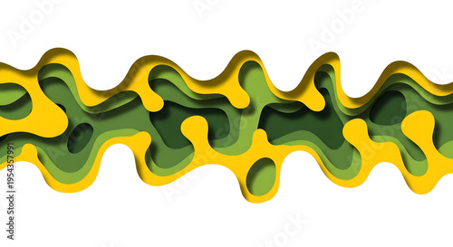 A vibrant yellow and green abstract design on a solid background 2026 soccer world championship green and yellow, brazil participation