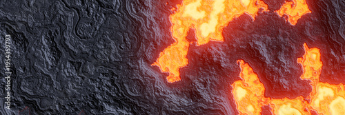 Abstract volcanic lava background. Cooled lava