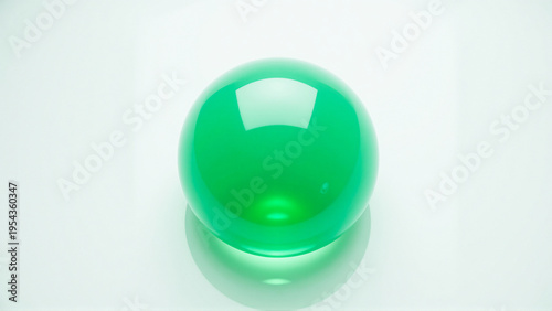 Wallpaper Mural Green Glass Sphere Reflecting Light Torontodigital.ca