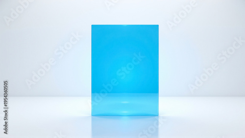 Wallpaper Mural Transparent blue rectangle on white background Torontodigital.ca