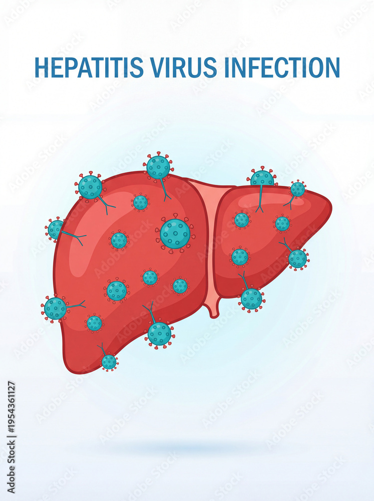 Naklejka premium World hepatitis day concept. Human hands holding liver with viral infection symbol. Awareness of prevention and treatment viral hepatitis that causes liver cancer. Health care and medical.
