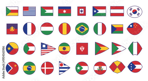 Free Download Collection of national flags icons. - GFXLoad