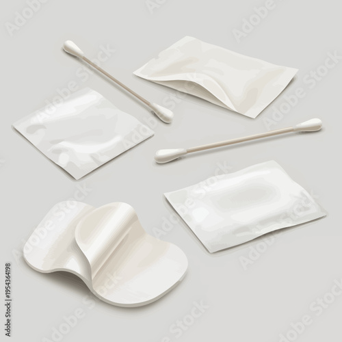 Cotton Pads and Swabs for Cosmetic Use.