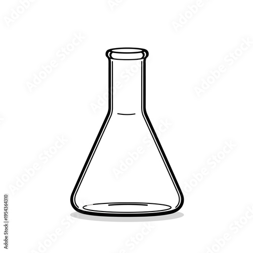 Laboratory Erlenmeyer Flask Glassware Equipment.