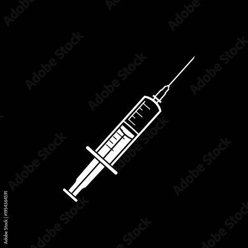 Syringe with Needle Medical Injection Device.