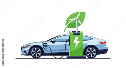 Electric Car Charging Station.