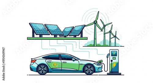 Electric Car Charging Station Solar.