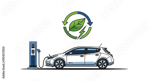 Electric Car Charging Station.