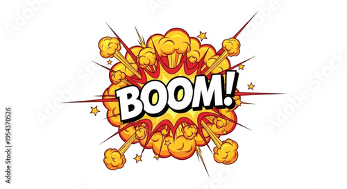 Explosion Comic Book Style Boom.