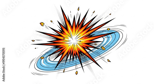 Explosion Energy Blast Effect.
