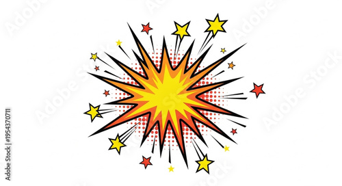 Explosion of Colorful Stars.