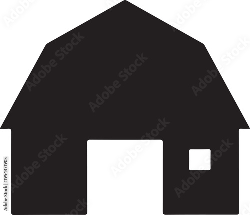 Vector black house icon