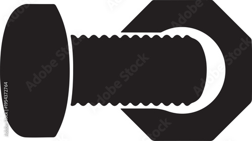 Black vector bolt icon