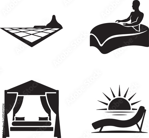 Minimalist black and white of yoga meditation and reading