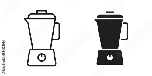 Blender icon. Vector linear icons. Editable stroke vector illustration