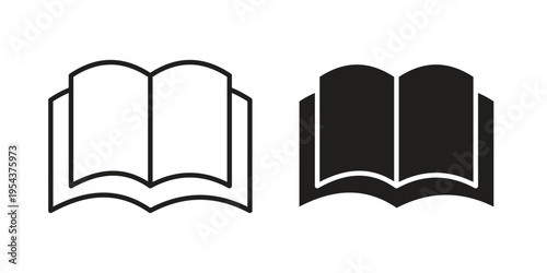 Book icon. Vector linear icons. Editable stroke vector illustration