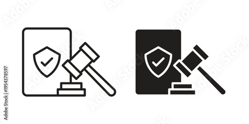 Code of conduct icon. Vector linear icons. Editable stroke vector illustration