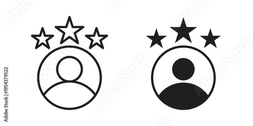 Customer loyalty icon. Vector linear icons. Editable stroke vector illustration
