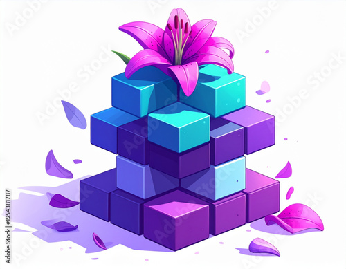Tetris Lily Block Stack