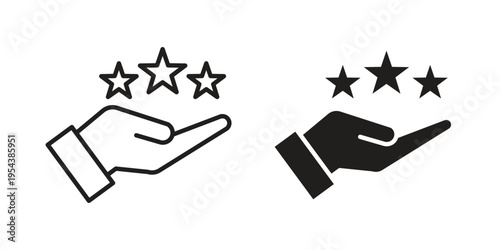 Loyalty program icon. Vector linear icons. Editable stroke vector illustration