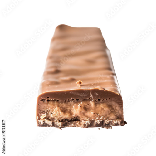 Delicious Chocolate Bar with Creamy Filling and Crunchy Layer, Perfect for a Sweet Treat Anytime on transparent background