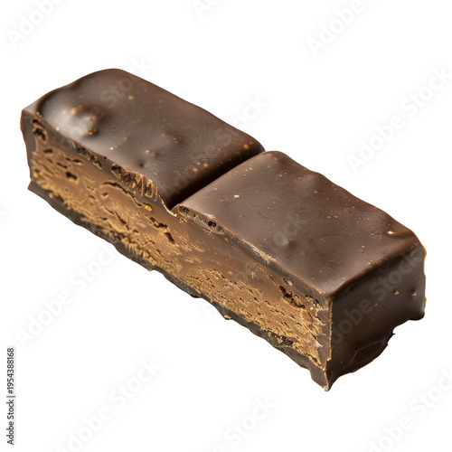 Delicious Chocolate Bar with Creamy Filling, Perfect for a Sweet Treat or Snack on transparent background