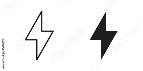 Power icon. Vector linear icons. Editable stroke vector illustration