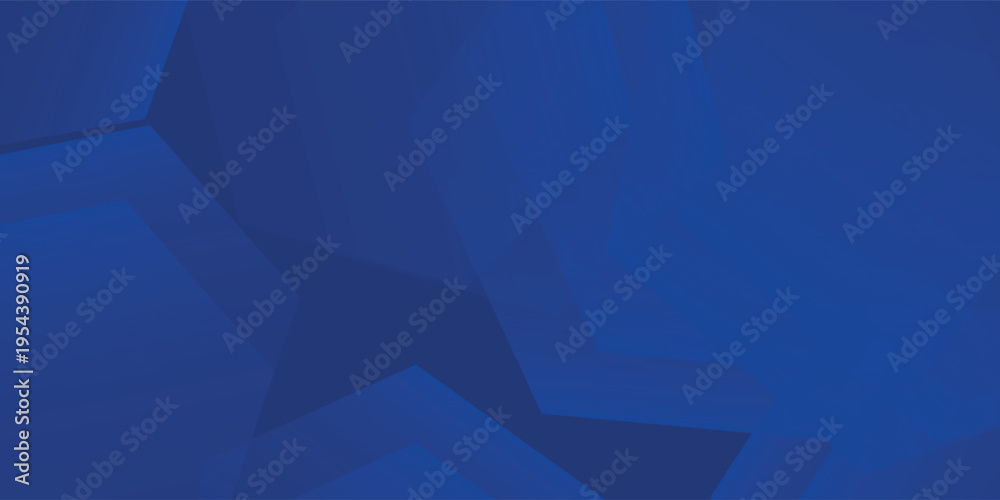 Obraz premium Modern abstract blue background with glowing geometric lines. Blue gradient hexagon shape design. Futuristic modern
