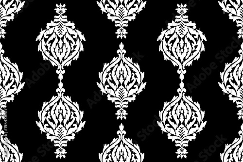 Ethnic abstract ikat fabric