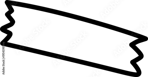 Diagonal Tape Strip Label