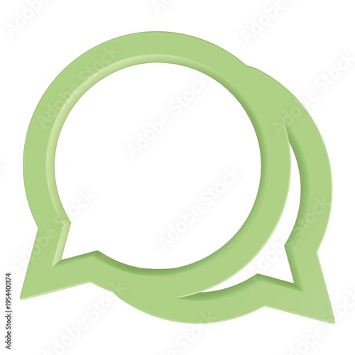 Speech bubble icon for communication and messaging concepts