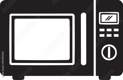 Vector microwave oven icon