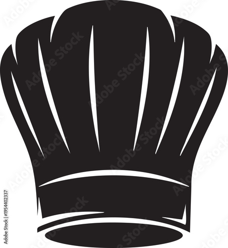 Vector black chef hat icon