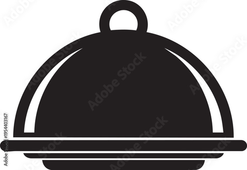 Black vector cloche icon